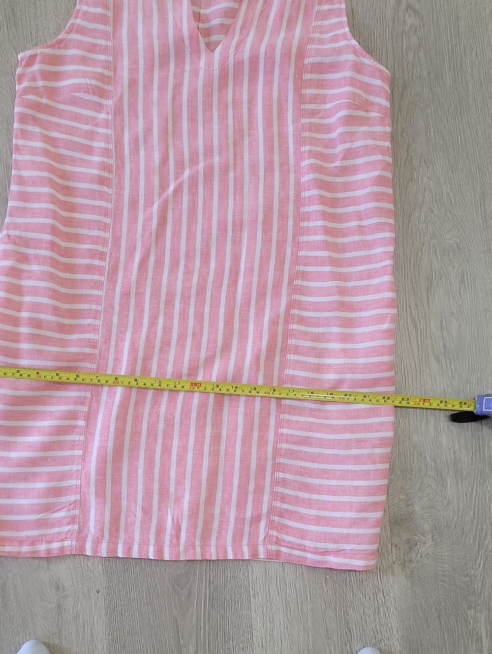 Sigrid Olsen Linen Striped Midi Dress - Picture 11 of 13